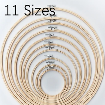 11Size Mini Large Embroidery Hoops Cross Stitch Ring Circle Needlecraft Sewing Tools Frame Set Bamboo DIY Art Craft Wooden 8-40
11Size Mini Large Embroidery Hoops Cross Stitch Ring Circle Needlecraft Sewing Tools Frame Set Bamboo DIY Art Craft Wooden 8-40