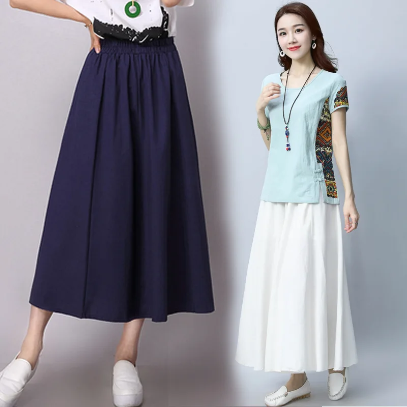 2019 Summer Wear New Style Origional Design Literature And Art Cotton Linen Skirt Versatile Retro Slimming Skirt Casual Long Ski
2019 Summer Wear New Style Origional Design Literature And Art Cotton Linen Skirt Versatile Retro Slimming Skirt Casual Long Ski