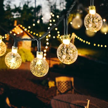 20/60 LEDS Crystal Ball 5M/10M Solar Lamp Power LED String Fairy Lights Solar Garlands Garden Christmas Decor for Outdoor HOT
20/60 LEDS Crystal Ball 5M/10M Solar Lamp Power LED String Fairy Lights Solar Garlands Garden Christmas Decor for Outdoor HOT