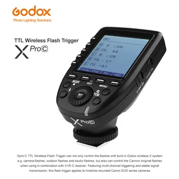 Godox Xpro-C Flash Trigger Transmitter E-TTL II Auto Flash 2.4G Wireless X system LCD Screen Trigger for Canon DSLR Camera
Godox Xpro-C Flash Trigger Transmitter E-TTL II Auto Flash 2.4G Wireless X system LCD Screen Trigger for Canon DSLR Camera