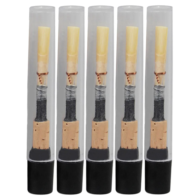 5PC Oboe Reeds, Medium Soft Handmade Oboe Reeds Musical Instrument Part with Plastic Box
5PC Oboe Reeds, Medium Soft Handmade Oboe Reeds Musical Instrument Part with Plastic Box