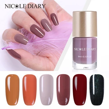 NICOLE DIARY 9ml Nail Polish Matte Nude Series Polish Nail Art varnish Tip Color Varnish Polish Quick Dry Eco-friendly
NICOLE DIARY 9ml Nail Polish Matte Nude Series Polish Nail Art varnish Tip Color Varnish Polish Quick Dry Eco-friendly