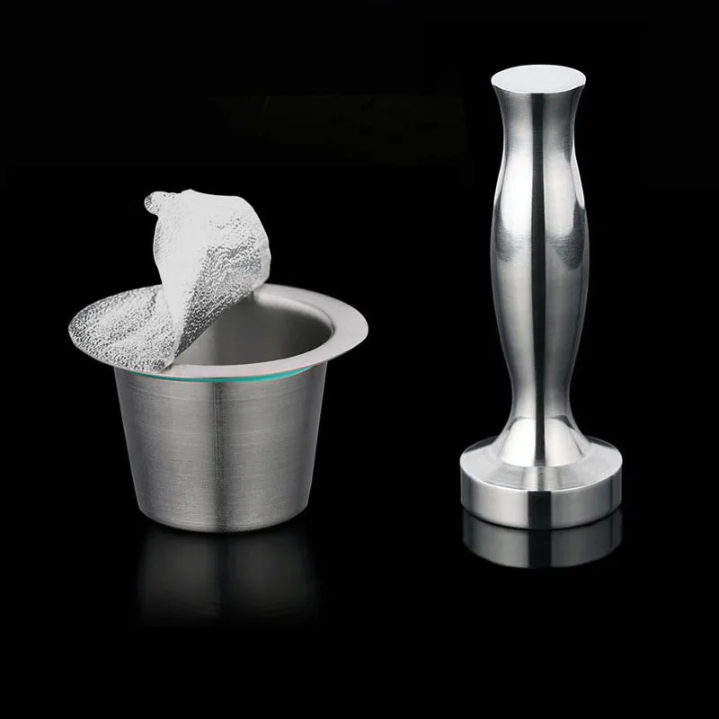 2 Style Filter Cups Spoon Tamper Seals Stainless Steel Reusable Coffee Capsule Pods Set Coffee Supply Accessory Tools
2 Style Filter Cups Spoon Tamper Seals Stainless Steel Reusable Coffee Capsule Pods Set Coffee Supply Accessory Tools