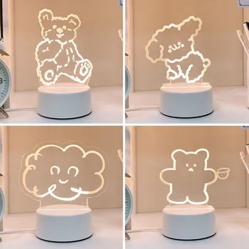 Creative 3D Night Light USB Powered Tricolor Bedside Lamp Bear Dog Deer Jellyfish Multiple Designs Resin Lamp For Kids Bedroom 
Creative 3D Night Light USB Powered Tricolor Bedside Lamp Bear Dog Deer Jellyfish Multiple Designs Resin Lamp For Kids Bedroom