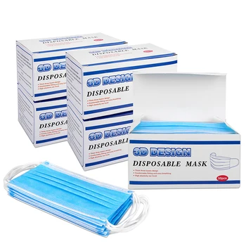 100Pcs Anti-dust Face Mask Safe Disposable Mask Breathable Face Mouth Mask Non-woven 3 Layer EarLoop Filter Masks mascarillas
100Pcs Anti-dust Face Mask Safe Disposable Mask Breathable Face Mouth Mask Non-woven 3 Layer EarLoop Filter Masks mascarillas