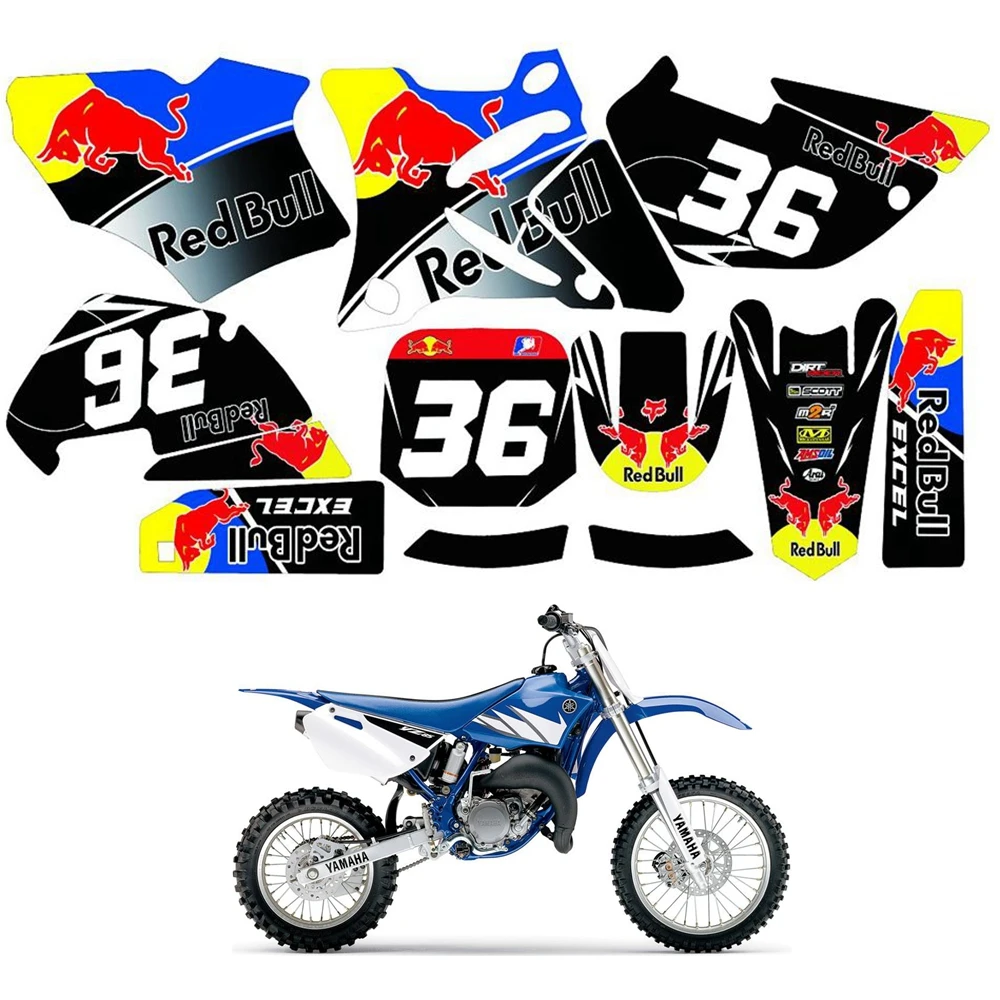 For YAMAHA YZ85 2002 - 2014 Graphics Decals Stickers Custom Number Name 3M Full Motorcycle Backgrounds Stickers Accessories
For YAMAHA YZ85 2002 - 2014 Graphics Decals Stickers Custom Number Name 3M Full Motorcycle Backgrounds Stickers Accessories