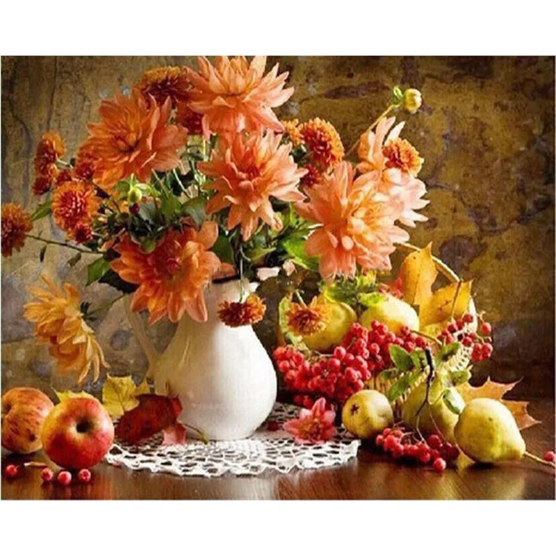 GATYZTORY DIY Painting By Numbers HandPainted Flowers Oil Painting Drawing On Canvas Zero-based Wall Decor
GATYZTORY DIY Painting By Numbers HandPainted Flowers Oil Painting Drawing On Canvas Zero-based Wall Decor