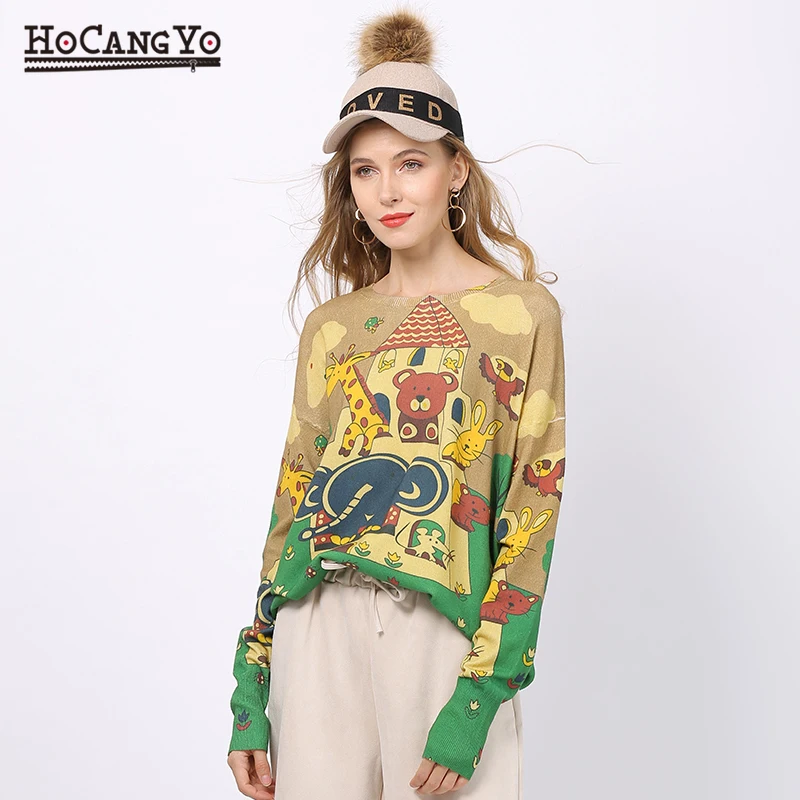 Womens Winter Sweaters 2020 Animals Print Sweater Women Clothing Knitted Pullovers Jumpers Oversized Warm Sweaters Pull Femme
Womens Winter Sweaters 2020 Animals Print Sweater Women Clothing Knitted Pullovers Jumpers Oversized Warm Sweaters Pull Femme
