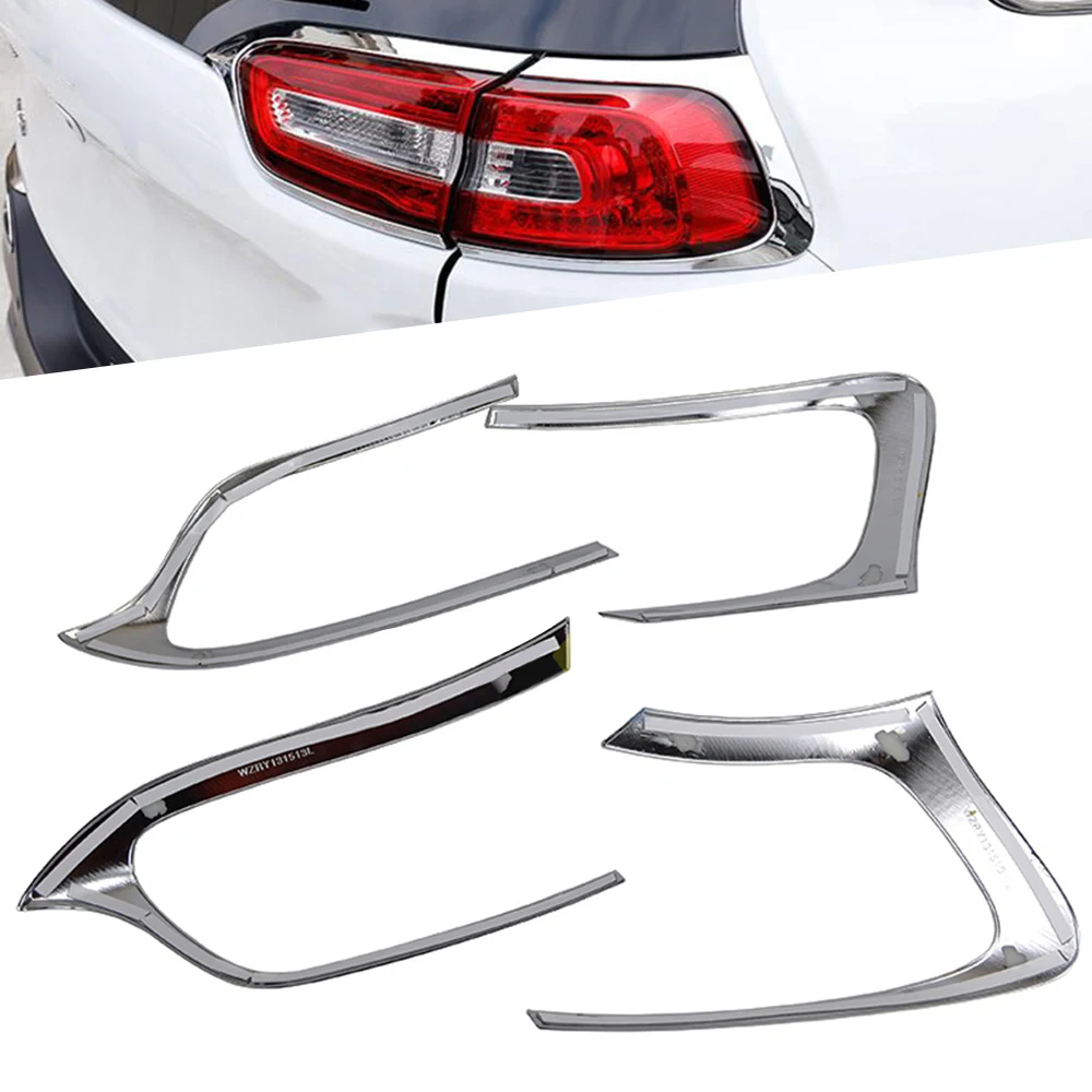 4pcs/set Car Lamp Hoods Chrome Rear Tail Light Lamp Cover Trim Bezel Car Styling For Jeep C-herokee 2014-2018
4pcs/set Car Lamp Hoods Chrome Rear Tail Light Lamp Cover Trim Bezel Car Styling For Jeep C-herokee 2014-2018