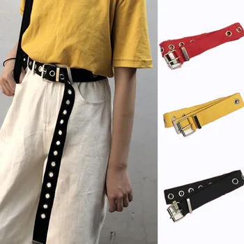 Men Women Belts Canvas Needle Buckle Jeans 130cm Long Punk Rivet Pinhole Belt Female Waistband Casual Harajuku Waistband
Men Women Belts Canvas Needle Buckle Jeans 130cm Long Punk Rivet Pinhole Belt Female Waistband Casual Harajuku Waistband