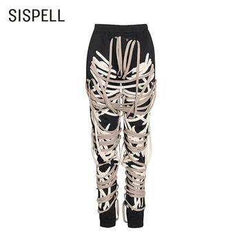 SISPELL Patchwork Bandage Women's Loose Trousers High Waist Lace Up Bowknot For Female Plus Size Pants 2020 Fashion Streetwear
SISPELL Patchwork Bandage Women's Loose Trousers High Waist Lace Up Bowknot For Female Plus Size Pants 2020 Fashion Streetwear