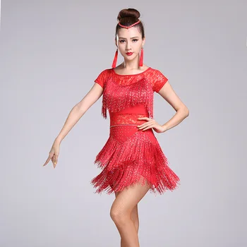 Latin Dance Costume for Adult Female Sulumba Stage Performance Short Sleeve Diamond Fringe Dancing Dress M-4XL 
Latin Dance Costume for Adult Female Sulumba Stage Performance Short Sleeve Diamond Fringe Dancing Dress M-4XL