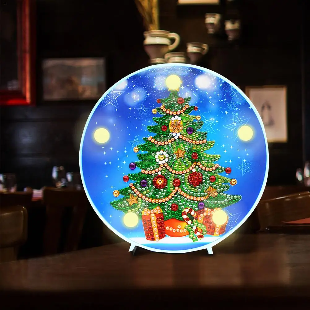 LED Desk Decoration Light Landscape Lamp Christmas Trees Santa Claus DIY Full Drill Diamond Painting Light Bedroom Night Lamp 
LED Desk Decoration Light Landscape Lamp Christmas Trees Santa Claus DIY Full Drill Diamond Painting Light Bedroom Night Lamp