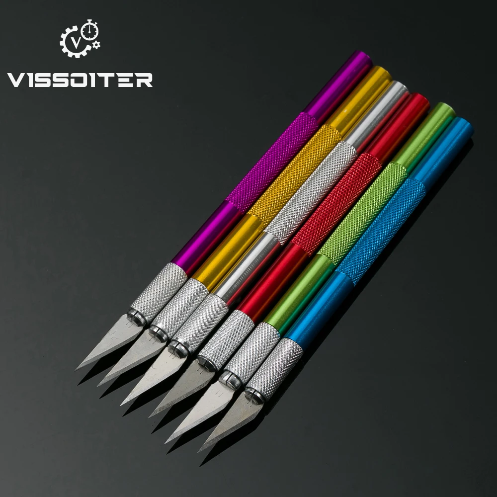 6 Blades Carving Metal Scalpel Knife Tools Kit Non-Slip Blades Mobile Phone PCB DIY Repair Hand Tools
6 Blades Carving Metal Scalpel Knife Tools Kit Non-Slip Blades Mobile Phone PCB DIY Repair Hand Tools