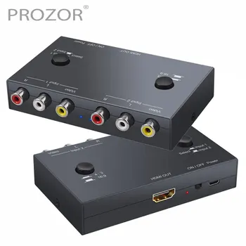 PROZOR 2 Port Dual AV to HDMI Converter For WII N64 PS1 PS2 PS3 VHS VCR DVD Players 16:9/4:3 PAL/NTSC RCA to HDMI Adapter
PROZOR 2 Port Dual AV to HDMI Converter For WII N64 PS1 PS2 PS3 VHS VCR DVD Players 16:9/4:3 PAL/NTSC RCA to HDMI Adapter