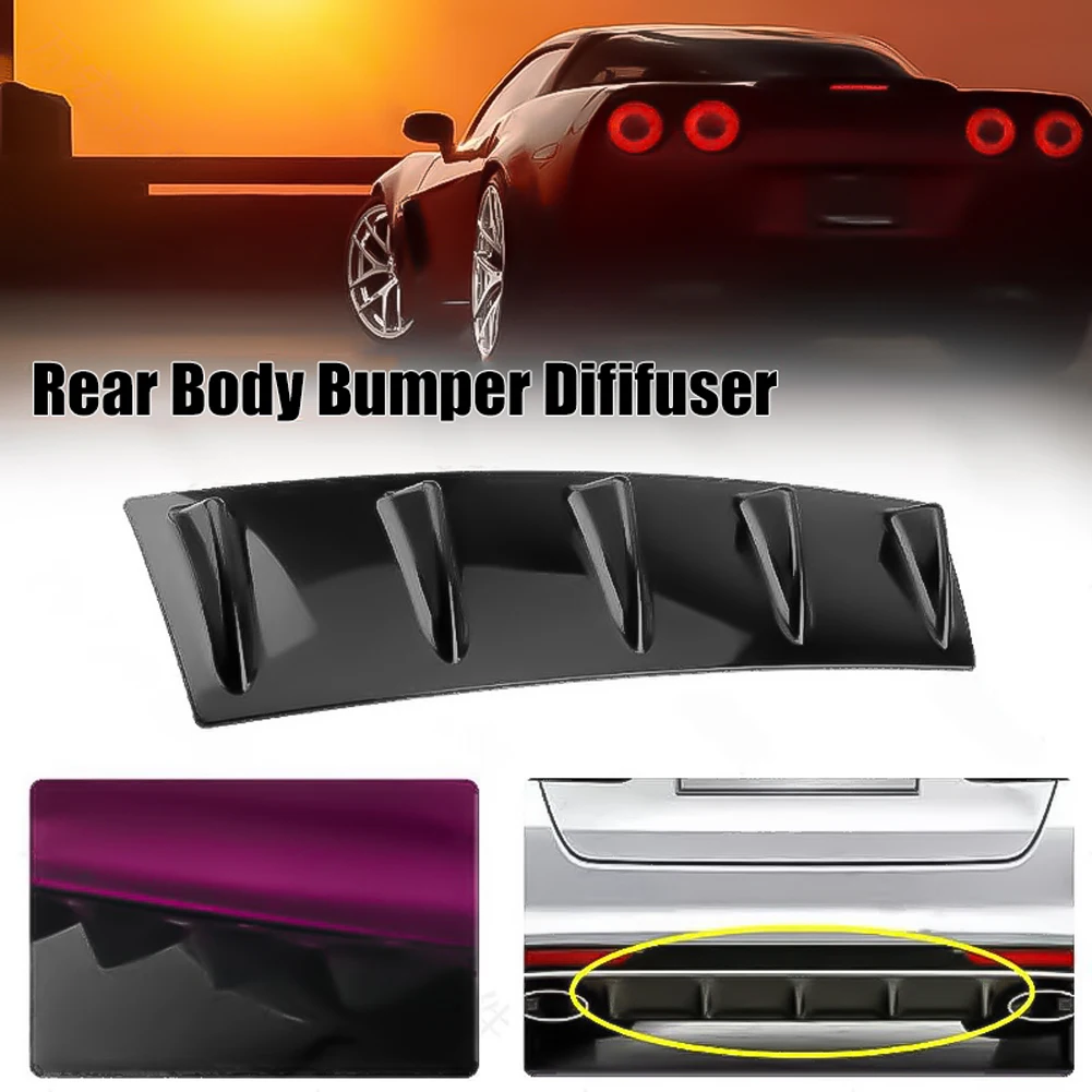 Universal Car Rear Body Bumper Diffuser Spoiler Shark Fin 5 Wing Shark Diffuser Spoiler Car Back Bumper Lip Deflector Splitter
Universal Car Rear Body Bumper Diffuser Spoiler Shark Fin 5 Wing Shark Diffuser Spoiler Car Back Bumper Lip Deflector Splitter
