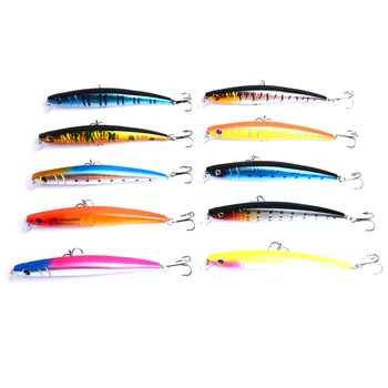 100pcs/lot Bionic Minnow Fishing Lures 10 Colors 11.5cm 11.2g 4# Hook Classic Deep Plastic Hard Bait Wholesale 
100pcs/lot Bionic Minnow Fishing Lures 10 Colors 11.5cm 11.2g 4# Hook Classic Deep Plastic Hard Bait Wholesale