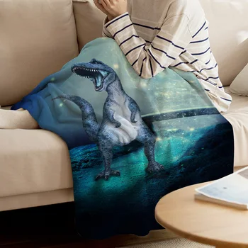 Dinosaur Light Blue Night Throw Blanket Warm Microfiber Blanket Cartoon Blankets For Beds Home Decor 
Dinosaur Light Blue Night Throw Blanket Warm Microfiber Blanket Cartoon Blankets For Beds Home Decor
