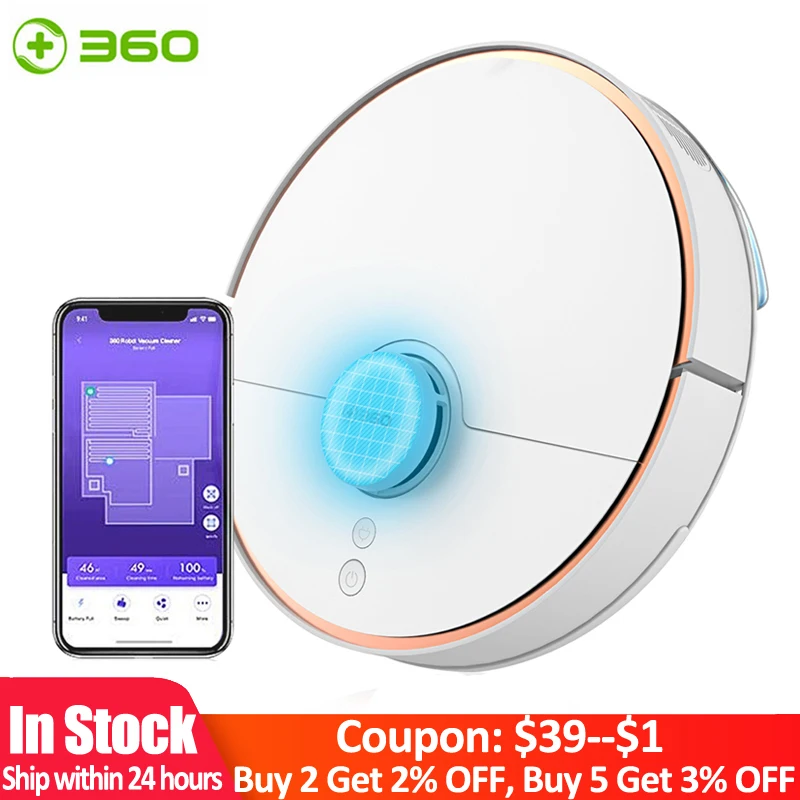 360 S7 Robot Vacuum Cleaner 2000Pa Large Suction Ultra-Quiet Home Aspirator Dust Collector International Version Floor Mopping
360 S7 Robot Vacuum Cleaner 2000Pa Large Suction Ultra-Quiet Home Aspirator Dust Collector International Version Floor Mopping