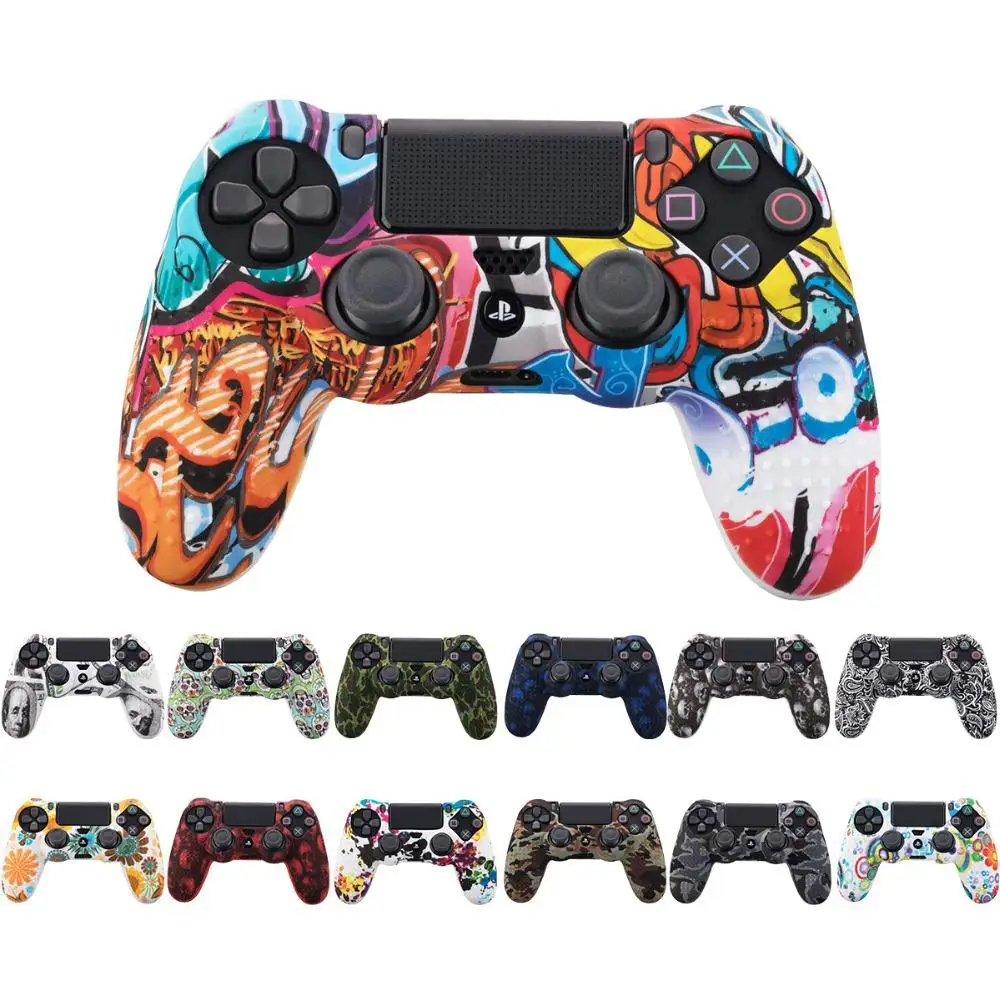 DishyKooker Camouflage Case Graffiti Studded Dots Silicone Rubber Gel Skin for Sony PS4 Slim/Pro Controller Cover Case
DishyKooker Camouflage Case Graffiti Studded Dots Silicone Rubber Gel Skin for Sony PS4 Slim/Pro Controller Cover Case