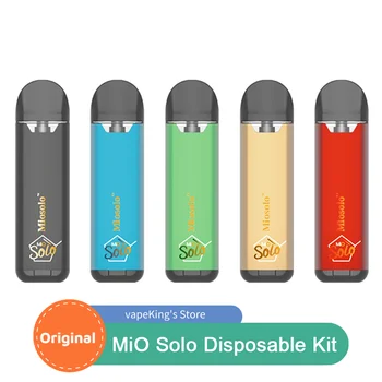 

In stock E Cigarette Kit G-taste MiO Solo Disposable Kit 480mah Built-in Battery with 2ml Pod Cartridge vs Justfog minifit Kit