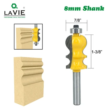 LAVIE 1pc 8MM Shank Special Architectural Moulding Line Router Bit Woodworking Cutter Milling for Wood Bit Face Mill MC02074
LAVIE 1pc 8MM Shank Special Architectural Moulding Line Router Bit Woodworking Cutter Milling for Wood Bit Face Mill MC02074