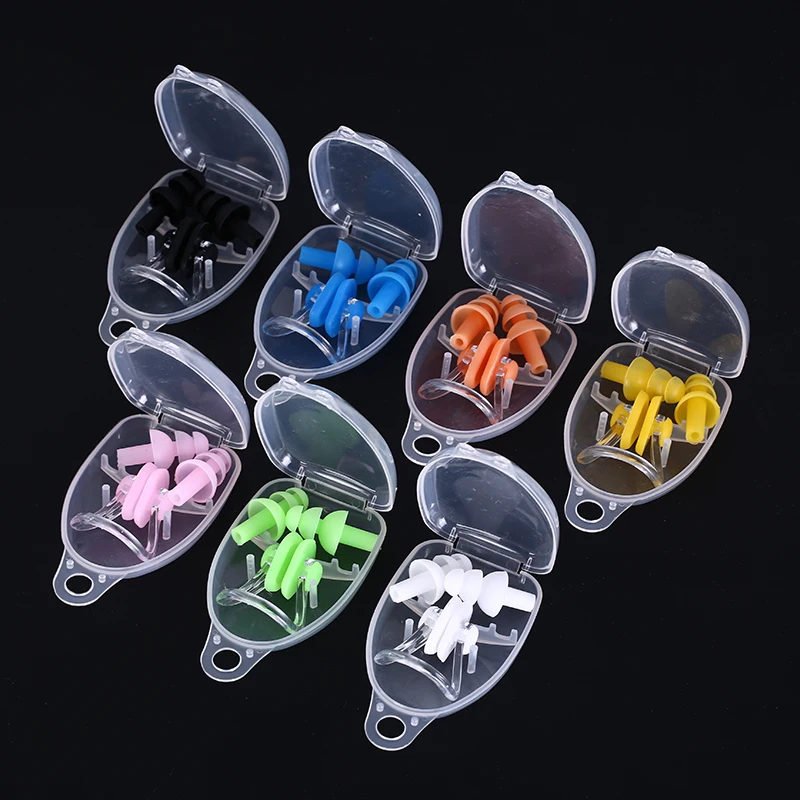 1 set Waterproof Soft Silicone Swimming Set Sose Clip Ear Plug Safety Earplug Tool
1 set Waterproof Soft Silicone Swimming Set Sose Clip Ear Plug Safety Earplug Tool