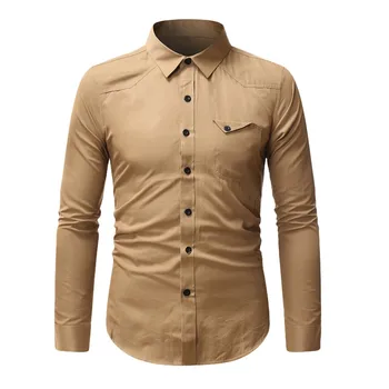 Summer Fashion Mens Slim Loose Long Sleeve Pure Turn-down Collar shirt Tops Clothing men shirt Streetwear рубашка мужская 
Summer Fashion Mens Slim Loose Long Sleeve Pure Turn-down Collar shirt Tops Clothing men shirt Streetwear рубашка мужская