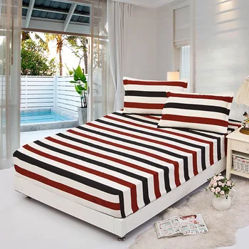Lychee Striped Geometric Printed Bed Mattress Cover Brushed Polyester Full Fitted Sheet Mattress Protector Cover with Elastic
Lychee Striped Geometric Printed Bed Mattress Cover Brushed Polyester Full Fitted Sheet Mattress Protector Cover with Elastic