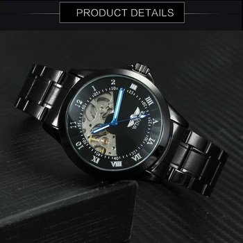 WINNER Watch Men Stainless Creative Visible Mechanical Hollow Dial Waterproof Black Military Wristwatch Relogio Luxury 2019
WINNER Watch Men Stainless Creative Visible Mechanical Hollow Dial Waterproof Black Military Wristwatch Relogio Luxury 2019