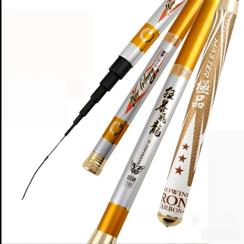 Fishing Rod 3.6-7.2M Hard Carbon Fiber Hand Fishing Pole Telescopic Fishing Rod Hard Freshwater Carp Stream Spinning Angler Rod 
Fishing Rod 3.6-7.2M Hard Carbon Fiber Hand Fishing Pole Telescopic Fishing Rod Hard Freshwater Carp Stream Spinning Angler Rod