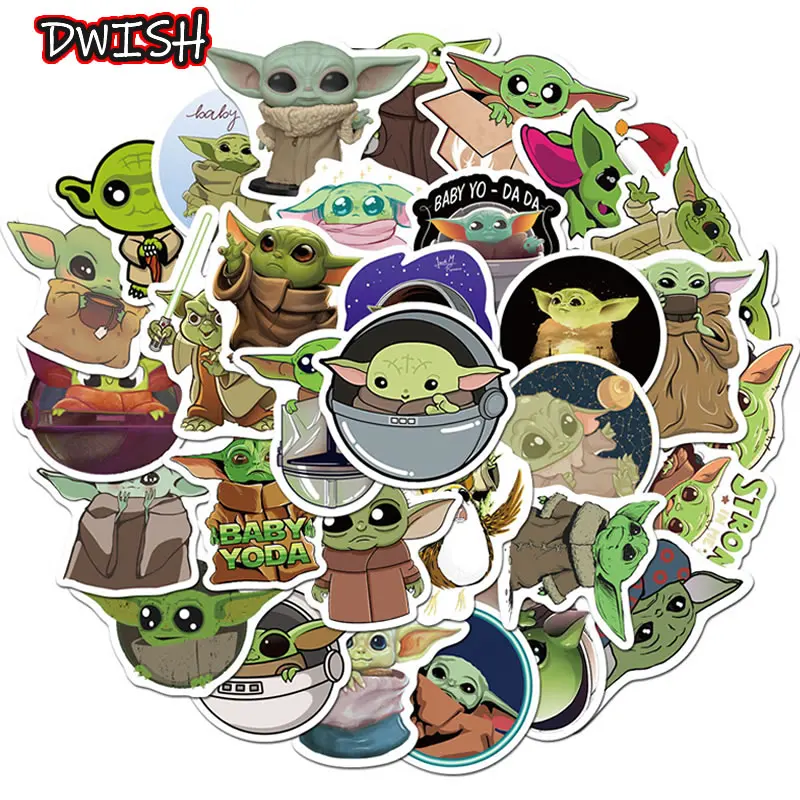 10/30/50pcs Cartoon The Mandalorian Baby Yoda Star Wars Stickers Waterproof PVC Skateboard Motorcycle Graffiti Sticker Kids Toys
10/30/50pcs Cartoon The Mandalorian Baby Yoda Star Wars Stickers Waterproof PVC Skateboard Motorcycle Graffiti Sticker Kids Toys