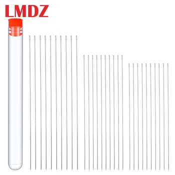 LMDZ 3 Size 30 Pieces Long Beading Needles with Needle Bottle 0.45 mm 0.55mm Diameter and 80mm 100mm 120 mm/ Long
LMDZ 3 Size 30 Pieces Long Beading Needles with Needle Bottle 0.45 mm 0.55mm Diameter and 80mm 100mm 120 mm/ Long