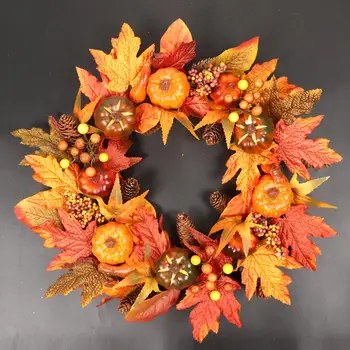 Artificial Wreaths DIY Home Decor Natural Rattan Wreath Crafts Decorations Wedding Wreaths Fall Maple Leaf Pumpkin Garland
Artificial Wreaths DIY Home Decor Natural Rattan Wreath Crafts Decorations Wedding Wreaths Fall Maple Leaf Pumpkin Garland