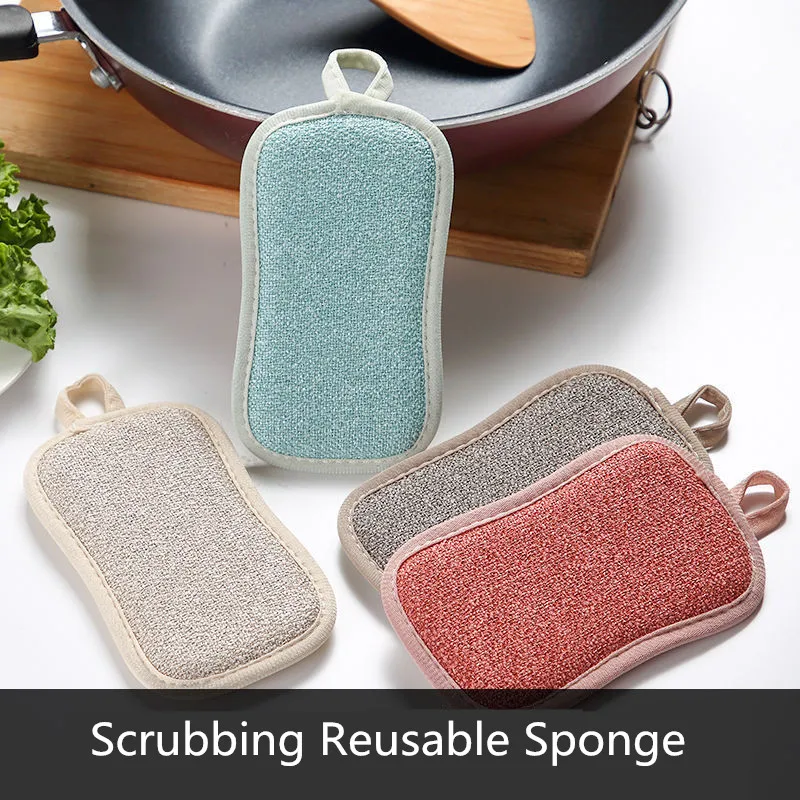 Scrubbing Reusable Sponge Durable Scrub Scouring Sponge Pad Non-Scratch Washing Up Cleaner Heavy Duty Scouring Pads
Scrubbing Reusable Sponge Durable Scrub Scouring Sponge Pad Non-Scratch Washing Up Cleaner Heavy Duty Scouring Pads