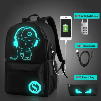 Luminous Backpacks Anti-theft Nightlight School Bags USB Charging Men Mochila Fashion Anime Cartoon Student School Backpack 2020
Luminous Backpacks Anti-theft Nightlight School Bags USB Charging Men Mochila Fashion Anime Cartoon Student School Backpack 2020