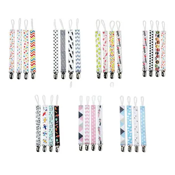 4 Pack Baby Dummy Clip Pacifier Strap Holder Multicoloured Washable Soother Clip Chain with Unique 2-Sided Stylish Design
4 Pack Baby Dummy Clip Pacifier Strap Holder Multicoloured Washable Soother Clip Chain with Unique 2-Sided Stylish Design