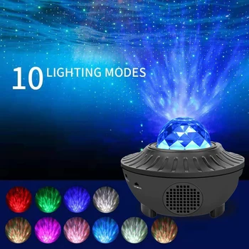 Sky Star Night Light Music Starry Water Wave USB LED Projector Light Bluetooth Projector Sound-Activated Projector Light Decor
Sky Star Night Light Music Starry Water Wave USB LED Projector Light Bluetooth Projector Sound-Activated Projector Light Decor