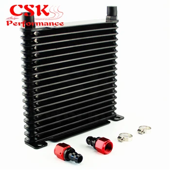 AN10 32mm Aluminum 17 Row Engine/Transmission Racing Oil Cooler w/ Fittings Black 
AN10 32mm Aluminum 17 Row Engine/Transmission Racing Oil Cooler w/ Fittings Black