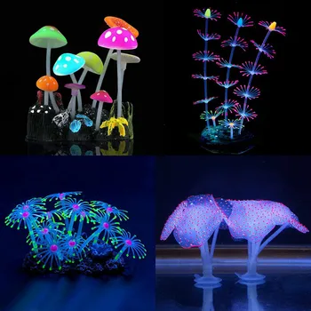 AQUARIUM DECORATION 4-PIECE CORAL SOFT SILICONE CORAL FISH TANK DECORATION GLOWING MUSHROOM CORAL AQUARIUM ACCESSORIES
AQUARIUM DECORATION 4-PIECE CORAL SOFT SILICONE CORAL FISH TANK DECORATION GLOWING MUSHROOM CORAL AQUARIUM ACCESSORIES
