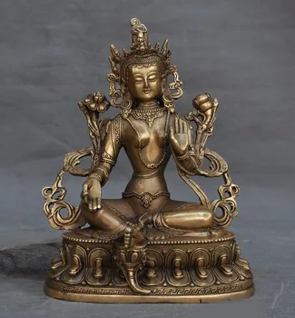 wedding decoration 8"Old Tibet Buddhism Temple Bronze Green Tara Guanyin KuanYin Buddha Gods Statue
wedding decoration 8"Old Tibet Buddhism Temple Bronze Green Tara Guanyin KuanYin Buddha Gods Statue