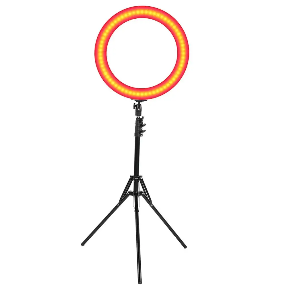 LED 18" Colorful Ring Light Dimmable LED Fill Light with Stand 3200K~6500K Beauty Light For Video Live Makeup Tattoo Accessories
LED 18" Colorful Ring Light Dimmable LED Fill Light with Stand 3200K~6500K Beauty Light For Video Live Makeup Tattoo Accessories