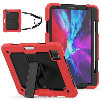 Tablet Protective Case For IPad Pro 11" 2020 Stand Cover Kids PC+Silicone Shockproof Heavy Duty With Pen slot Funda+Straps+pen
Tablet Protective Case For IPad Pro 11" 2020 Stand Cover Kids PC+Silicone Shockproof Heavy Duty With Pen slot Funda+Straps+pen