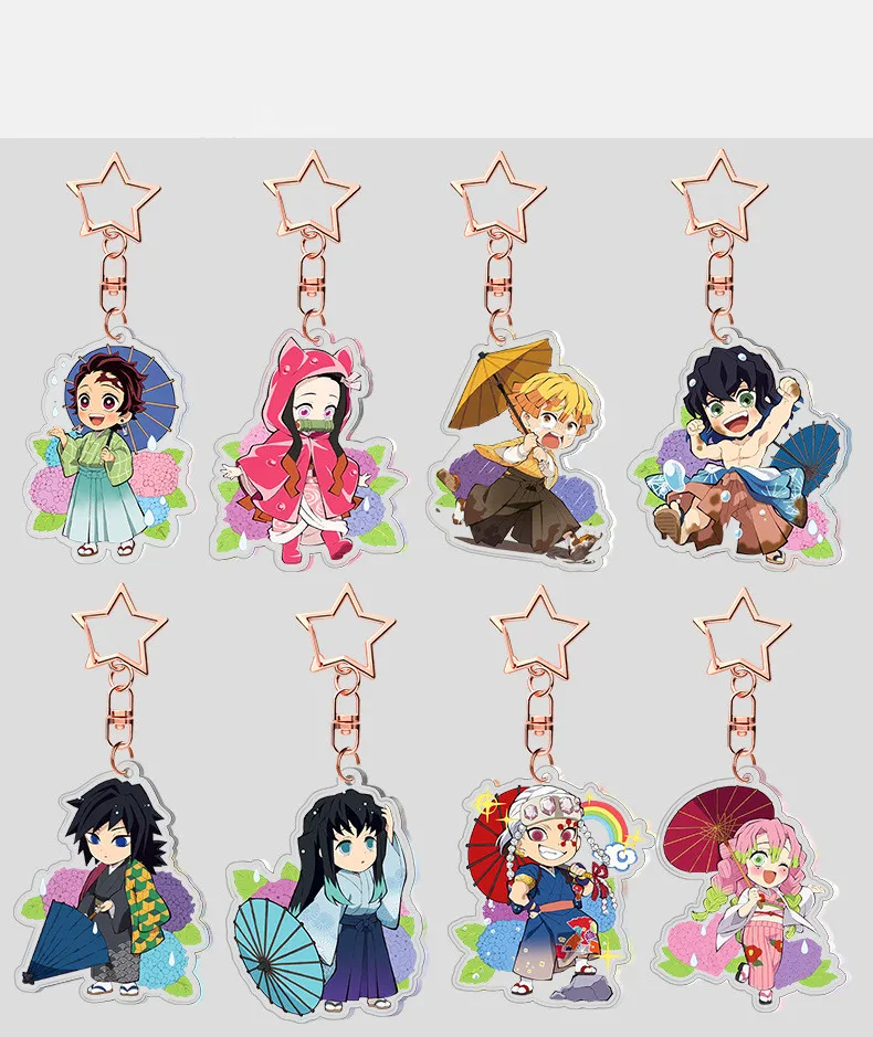 New 13Styles Demon Slayer Kimetsu No Yaiba Keychain Tanjirou Nezuko Zenitsu Giyuu Uzui Tengen Kaigaku Keyring Acrylic Key Chains
New 13Styles Demon Slayer Kimetsu No Yaiba Keychain Tanjirou Nezuko Zenitsu Giyuu Uzui Tengen Kaigaku Keyring Acrylic Key Chains