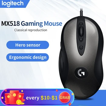 Original Logitech MX518 LEGENDARY Classic Gaming Mouse 16000DPI Programming Mouse Upgraded From MX500/510 For CSGO LOL OW PUGB
Original Logitech MX518 LEGENDARY Classic Gaming Mouse 16000DPI Programming Mouse Upgraded From MX500/510 For CSGO LOL OW PUGB