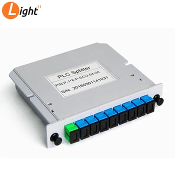 Splitter Fiber Optical Box FTTH PLC Splitter box with 1X8 Planar Waveguide Type Optical splitter SC APC
Splitter Fiber Optical Box FTTH PLC Splitter box with 1X8 Planar Waveguide Type Optical splitter SC APC