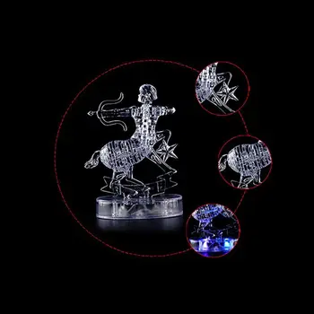 3D Crystal Puzzle Sagittarius Constellation Model With LED Flashing Light Jigsaw Assembly DIY Children Birthday Gift 634F
3D Crystal Puzzle Sagittarius Constellation Model With LED Flashing Light Jigsaw Assembly DIY Children Birthday Gift 634F