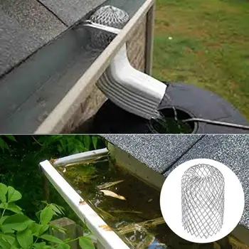 1 Pc Gutter Guard Downspouts Filter Strainer Preventing Leaf Debris Branches Roof Moss from Clogging the Pipes
1 Pc Gutter Guard Downspouts Filter Strainer Preventing Leaf Debris Branches Roof Moss from Clogging the Pipes