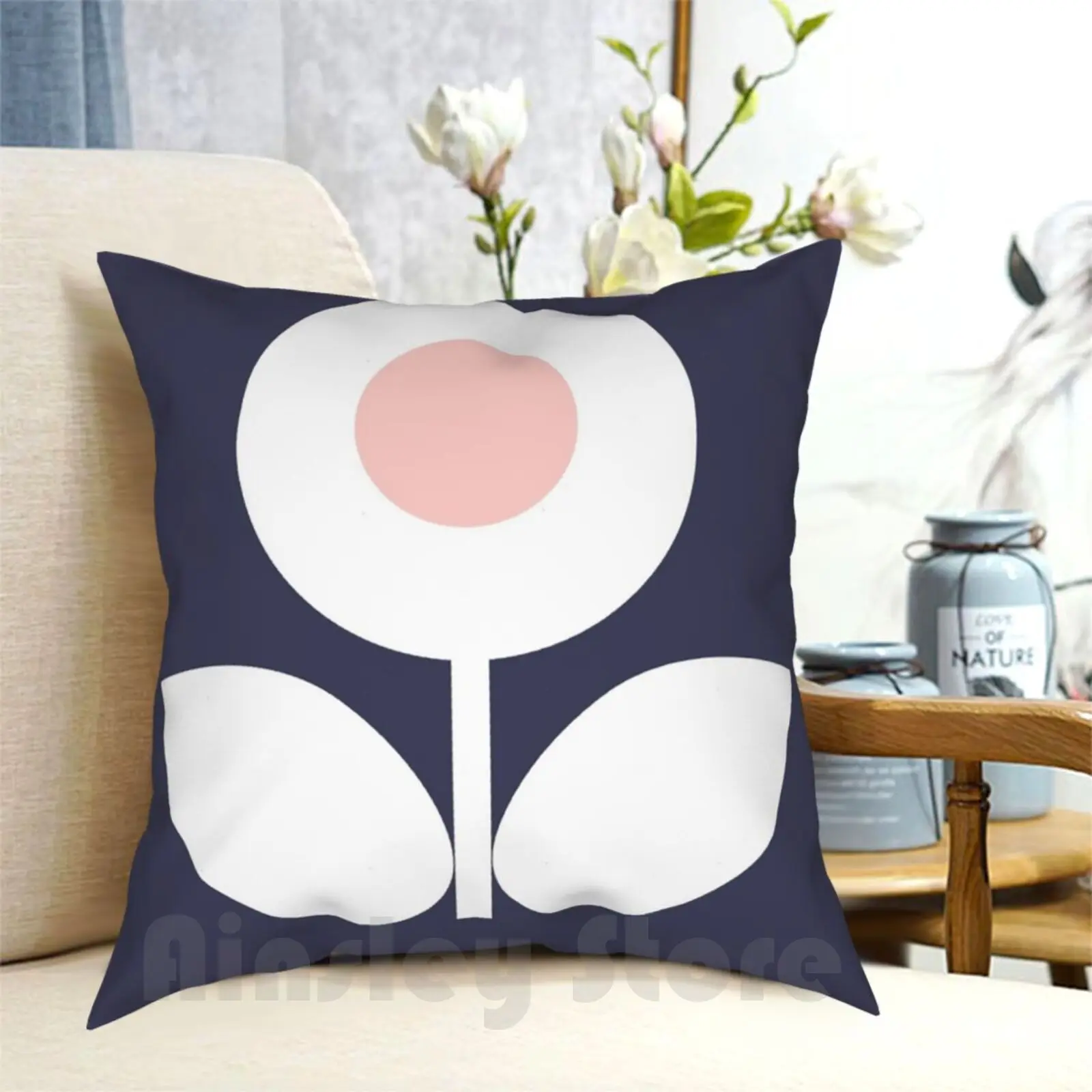 

Подушка bloomin Bluebell, домашняя мягкая декоративная подушка с рисунком, розовая, синяя, белая, средневековая, современная, Минималистичная, ретро, винтажная