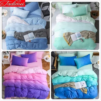 Nrew Fashion Gradient Washed Cotton Duvet Cover 3/4 Pcs Bedding Set Adult Kids Bed Linen Single Full Queen King Size Bedspreads
Nrew Fashion Gradient Washed Cotton Duvet Cover 3/4 Pcs Bedding Set Adult Kids Bed Linen Single Full Queen King Size Bedspreads